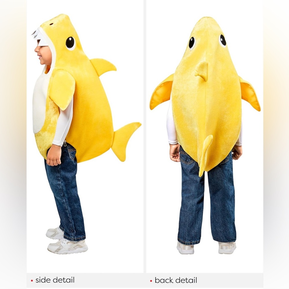 Pinkfong Baby Shark Toddler Halloween Costume with Sound Box